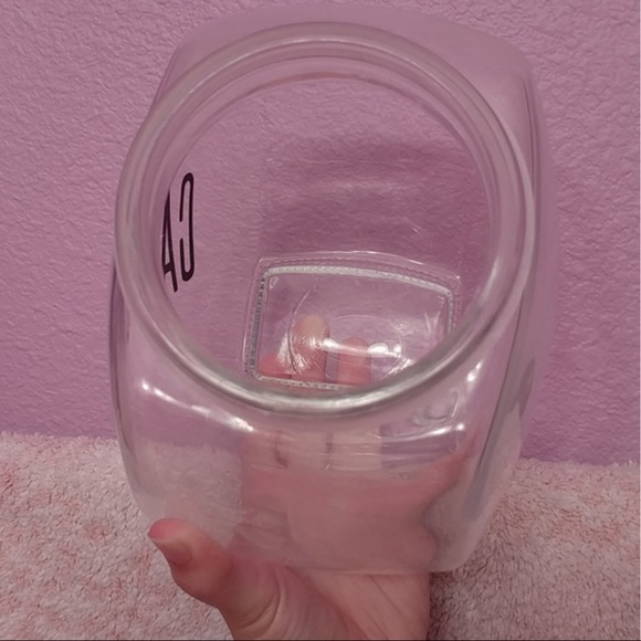 "Candy" Clear Glass Penny Jar with Metal Lid - Picture 2 of 6
